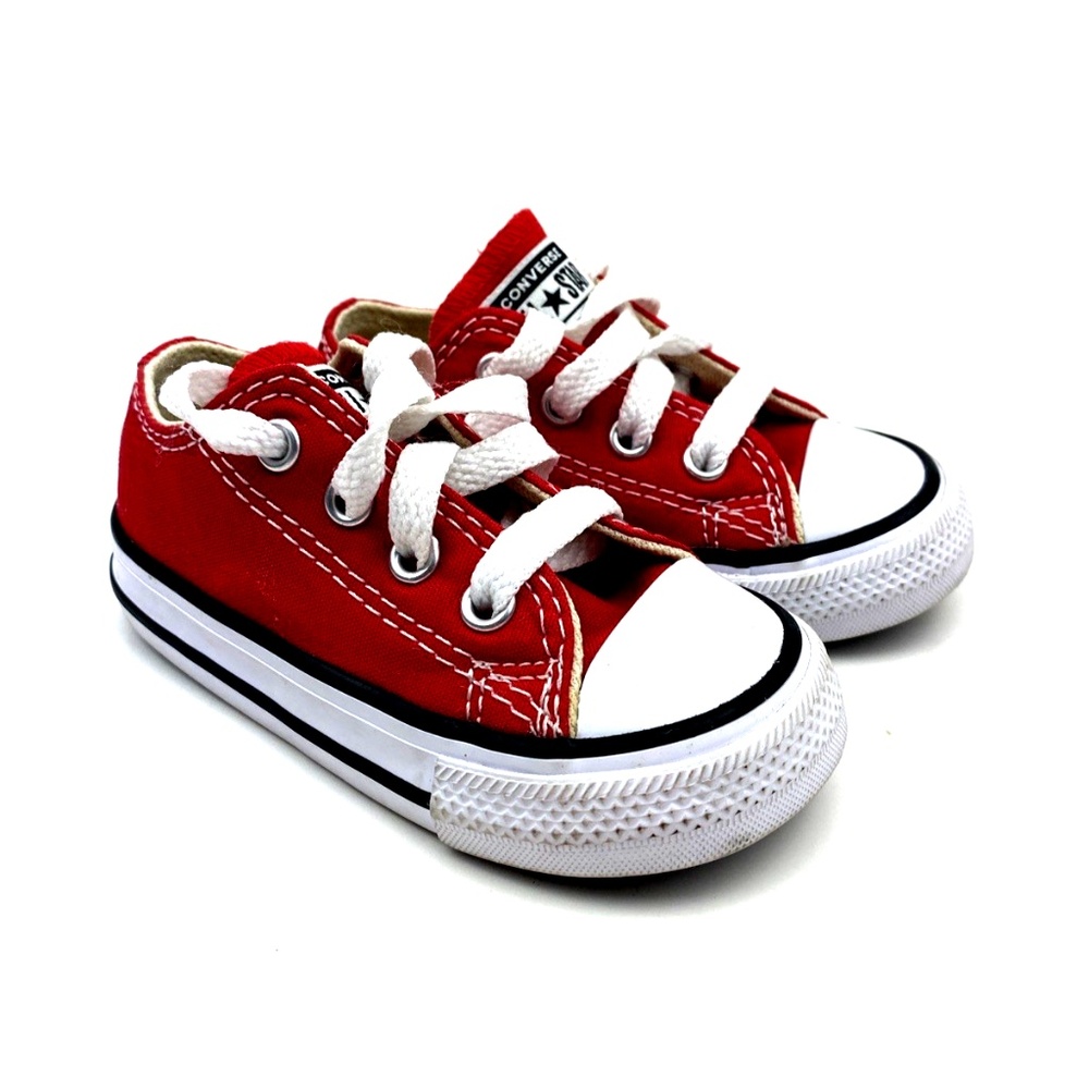 Red Toddler Sneakers Canvas Low-Top - Converse